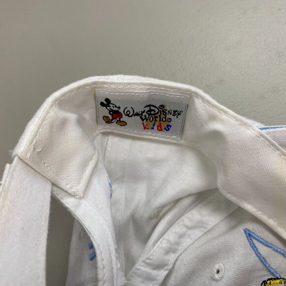 Disney Hat Cap Strap Back Tinkerbell Peter Pan Girls Kids Youth White Glitter - Picture 9 of 12